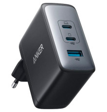 Мережевий зарядний пристрій Anker PowerPort 736 Nano II Black, GaN 100W (A2145G11)