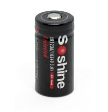 Аккумулятор Soshine Protected CR123A/16340 3.0V 700mAh 1шт