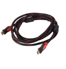 Кабель Gresso H3001 HDMI - HDMI (M/M), 2 феррита, оплетка, 5м, круглый (2000700002210)