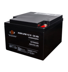 Акумуляторна батарея LogicPower LPM 12V 26AH AGM