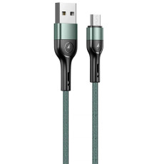 Кабель Usams US-SJ450 USB - Micro USB, 1 м, Green (SJ450ZJ02)