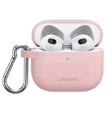Чохол Usams US-BH741 Silicon для Apple AirPods 3 Pink (BH741AP03)