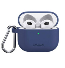 Чeхол Usams US-BH741 Silicon для Apple AirPods 3 Blue (BH741AP02)