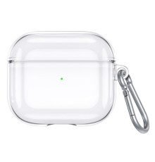 Чeхол Usams US-BH740 Silicon для Apple AirPods 3 Transparent Black (BH740AP02)