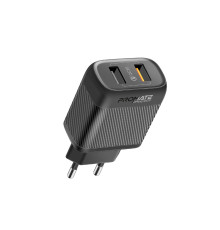 Зарядний пристрій Promate BiPlug-QC3 Black