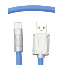 Кабель Dengos USB - USB Type-C (M/M) 1 м Blue (PLS-TC-NS-BLUE)