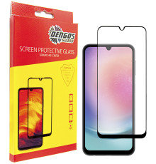 Защитное стекло Dengos для Samsung Galaxy A24 5G SM-A246 Black Full Glue (TGFG-271)