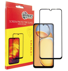 Захисне скло Dengos для Xiaomi Redmi 13С Black Full Glue (TGFG-337)