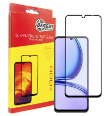 Захисне скло Dengos для Realme C53 Black Full Glue (TGFG-339)
