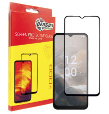 Захисне скло Dengos для Nokia C32 Black Full Glue (TGFG-306)