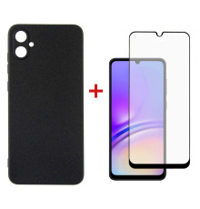Чохол-накладка Dengos для Samsung Galaxy A05 SM-A055 Black (DG-KM-07) + захисне скло
