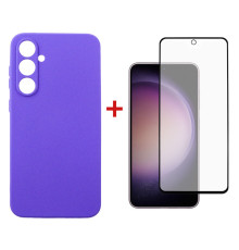Чохол-накладка Dengos для Samsung Galaxy S23 FE SM-S711 Purple (DG-KM-12) + захисне скло
