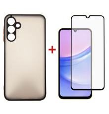 Чохол-накладка Dengos для Samsung Galaxy A25 SM-A256 5G Black (DG-KM-65) + захисне скло