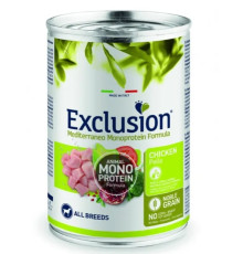 Консервированный корм для собак Exclusion Adult All Breeds с курицей 400 г (5184/10285)