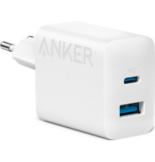 Мережевий зарядний пристрій Anker PowerPort 312 White, 20 W USB Type-C (A2348G21)