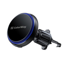 Беспроводное зарядное устройство СolorWay MagSafe 360° Air Vent 15W Black (CW-CHMW041Q-BK)