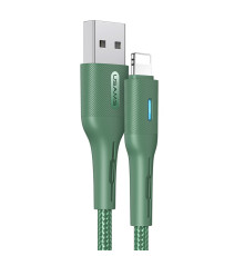 Кабель Usams US-SJ425 USB - Lightning (M/M), 1.2 м, Green (SJ425USB03)