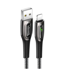 Кабель Usams US-SJ469 USB - Lightning (M/M), 1.2 м, Black (SJ469USB01)