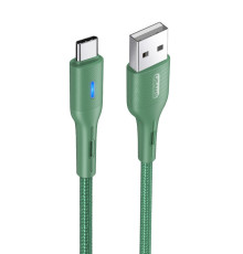 Кабель Usams US-SJ460 USB - USB Type-C (M/M), 1.2 м, Green (SJ460USB02)