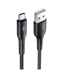 Кабель Usams US-SJ460 USB - USB Type-C, 1.2 м, Black (SJ460USB01)