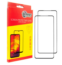 Захисне скло Dengos для Xiaomi Redmi Note 9 Pro/9s Black Full Glue (DG-TG2P-43) 2шт