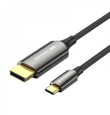 Кабель Vention USB Type-C - DisplayPort (M/M), 1 м, Black (CRFBF)
