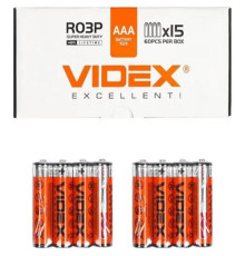 Батарейка Videx Super Heavy Duty Shrink AAA/R3 60шт