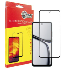 Захисне скло Dengos для Realme C65 Black Full Glue (TGFG-362)