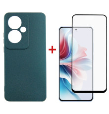 Чохол-накладка Dengos для Oppo Reno 11F Green (DG-KM-96) + захисне скло