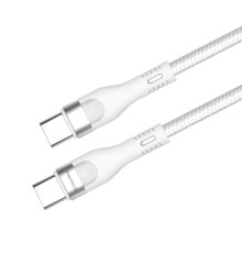 Кабель ColorWay USB Type-C + USB Type-C (M/M), 5.0 А, 1 м, White (CW-CBPDCC065-WT)