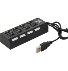 Концентратор 1stCharge HUB1ST20401, 4хUSB2.0, Black