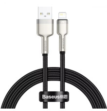 Кабель Baseus Cafule Metal USB - Lightning (M/M), 2.4A, 1 м Black (6953156202245)
