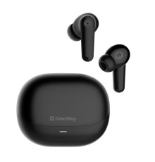 Bluetooth-гарнитура СolorWay Slim TWS-1 Earbuds Long Life Black (CW-TWS1BK1)