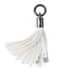 Кабель Remax RC-053i Tassel Ring USB - Lightning (M/M), 0.15 м, White (6954851260158)