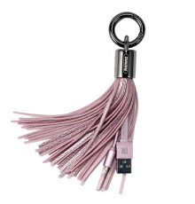 Кабель Remax RC-053i Tassel Ring USB - Lightning (M/M), 0.15 м, Pink (6954851260189)