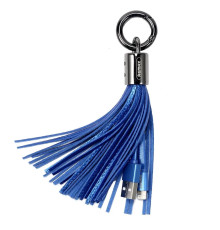 Кабель Remax RC-053i Tassel Ring USB - Lightning (M/M), 0.15 м, Blue (6954851260165)