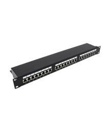 Патч-панель Kingda (KD-PP30-STP-C5e-24P) 19", 1U, 24*STP RJ45, 5e