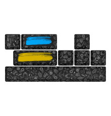Набір кейкапів Hator PBT Keycaps Authentic Edition Black (HTS-701)
