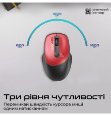Мышь беспроводная Promate UniGlide Red