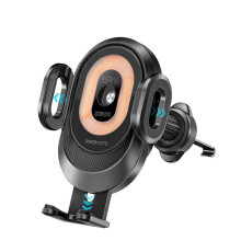 Автомобільний зарядний пристрій з тримачем Promate PowerMount-2 Black