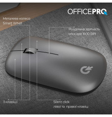 Миша бездротова OfficePro M225G Silent Click Wireless Gray