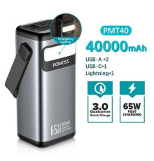 Универсальная мобильная батарея Romoss PMT40 40000mAh Black (PMT40-182-2133H)