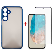 Чохол-накладка Dengos для Samsung Galaxy M35 5G SM-M356 Blue (DG-KM-108) + захисне скло