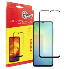 Захисне скло Dengos для Samsung Galaxy A06 SM-A065 Black Full Glue (TGFG-365)