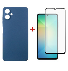 Чохол-накладка Dengos для Samsung Galaxy A06 SM-A065 Blue (DG-KM-114) + захисне скло