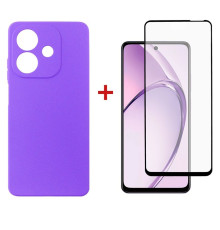 Чохол-накладка Dengos для Oppo A3 Purple (DG-KM-113) + захисне скло