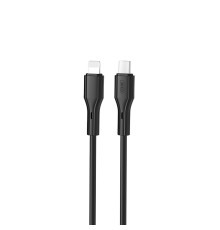 Кабель XO NBQ231A-Ci USB Type-C - Lightning (M/M), 1 м, Black (NB-Q231A-CI.black)