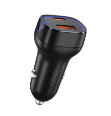 Автомобільний зарядний пристрій XO CC37 (2USB, 3А) Black (CC37.black)