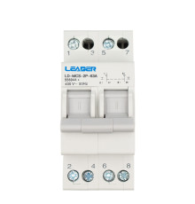 Переключатель трёхпозиционный Leader АС 2Р 63А 400В (LD-MCS-2P-63A)