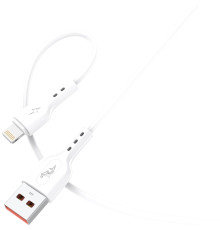 Кабель SkyDolphin S66L USB - Lightning (M/M), 1 м, White (SDUSB-000647)